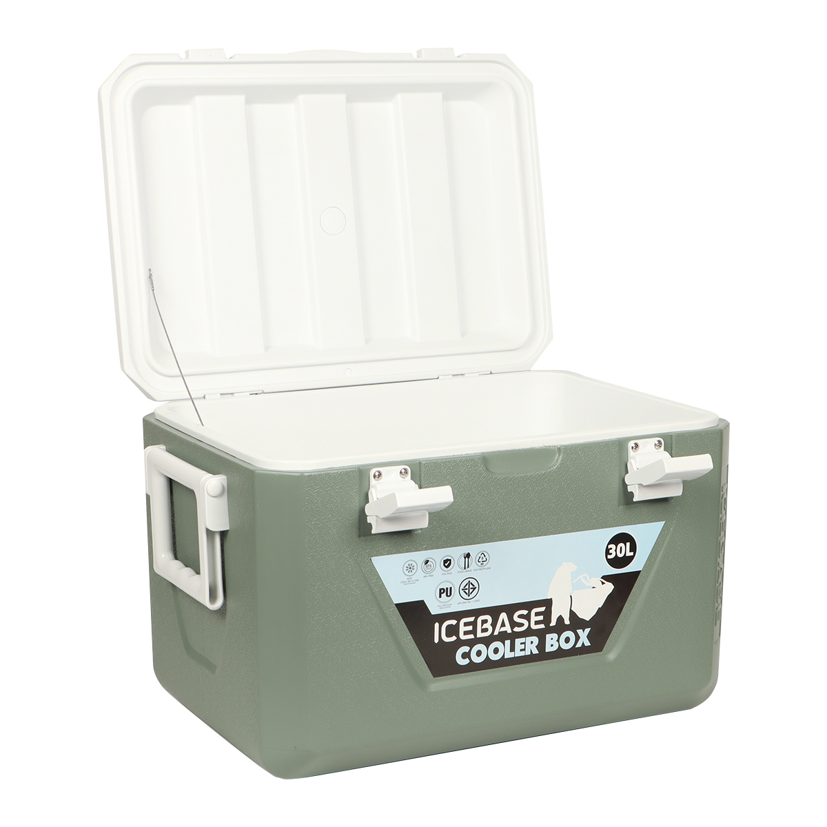 กระติกน้ำแข็งเก็บความเย็น ICEBASE รุ่น CLG-201GN (MERCURY) ขนาด 30 ลิตร สีเขียว_3